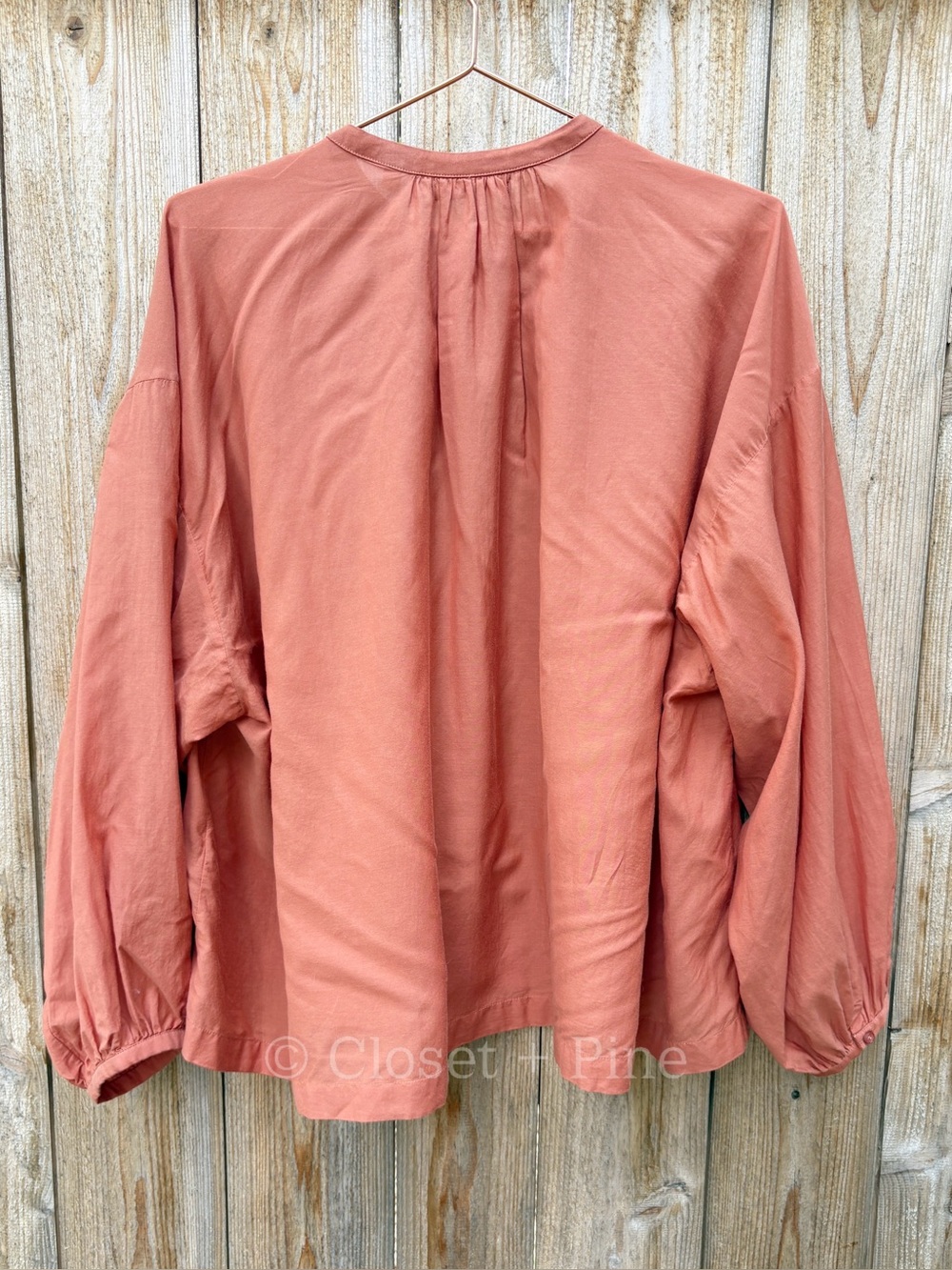 Doen Jane Blouse in Tierra Size‎ Large Rust Orange Pink - Picture 6 of 14